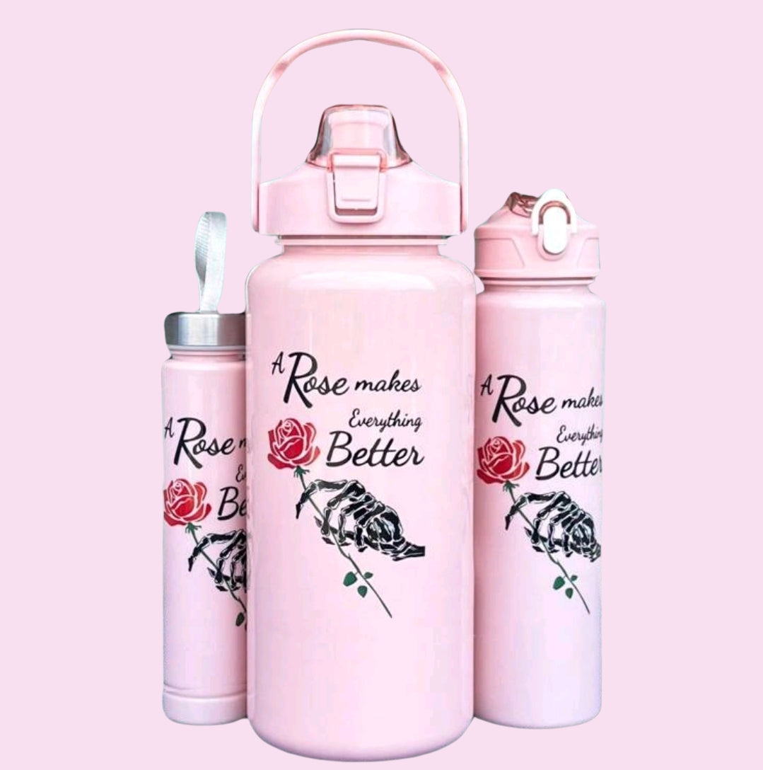 3 PCS Water Bottles, Office Water Bottles, BPA Free Leakproof Half Gallon 2L Water Jugs