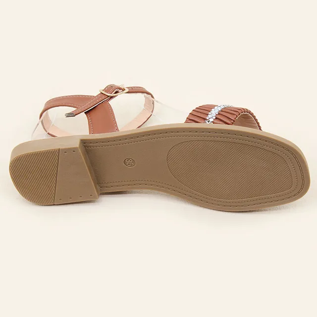 Luxury Rhinestone Women's Lace-Up Sandals Summer Breathable Casual Outer Wearing Flat Craft Shoes #N15