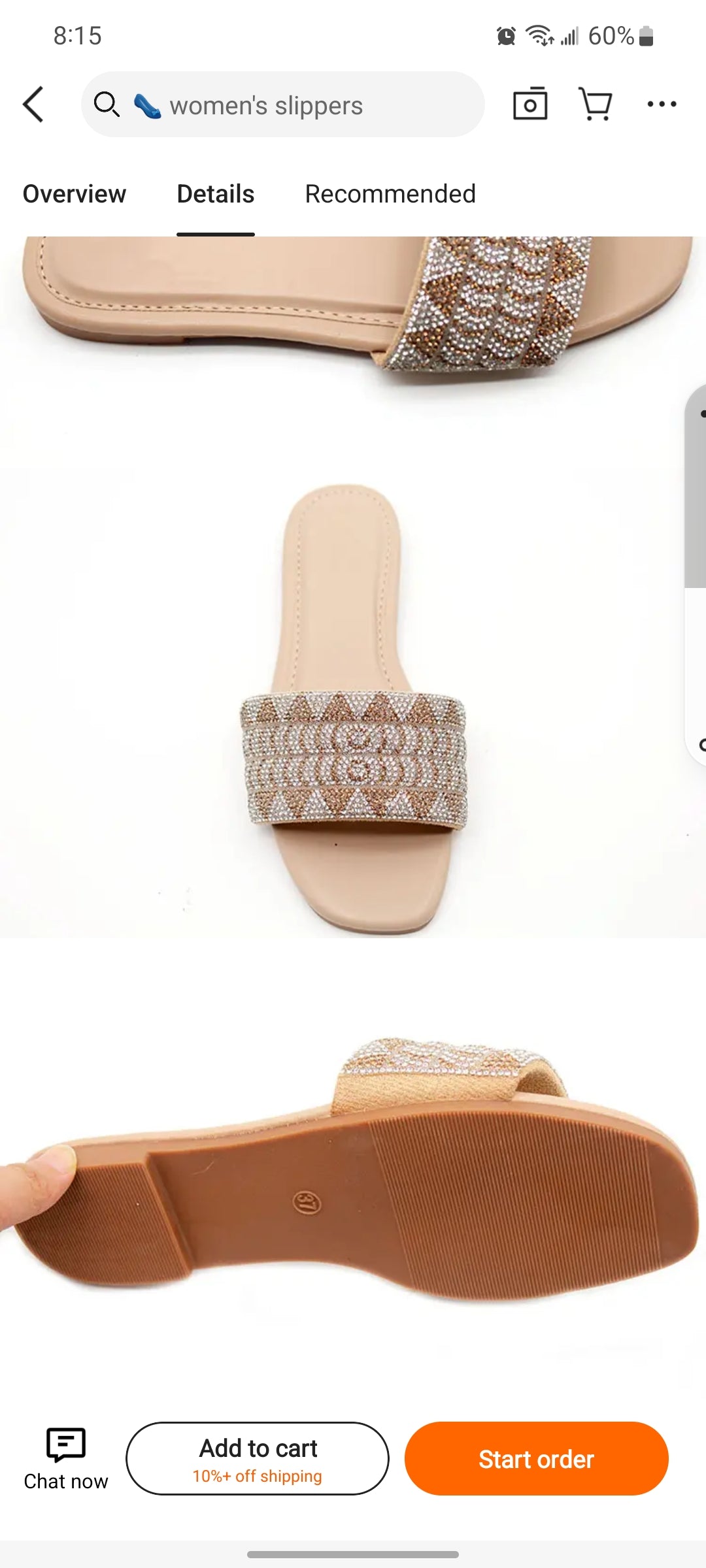 New Fashion Small Pearl Ladies Classic Casual Sandal #N6