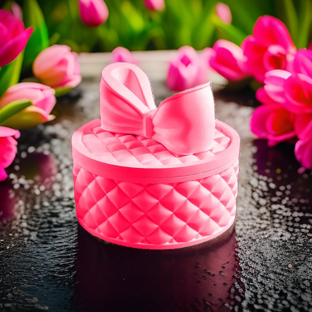 Leather Lattice Design Jewelry Candy Storage Gift Box Organiser