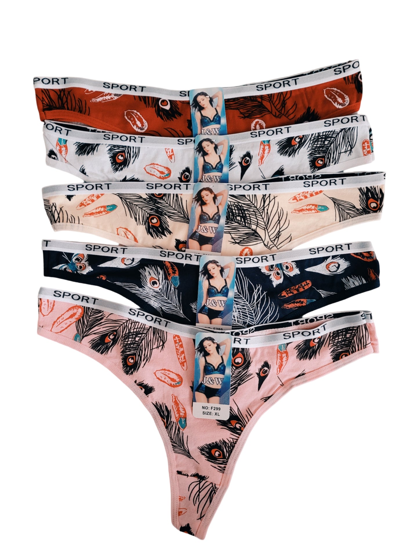 5 Pcs Assorted Women's Underwear Tong