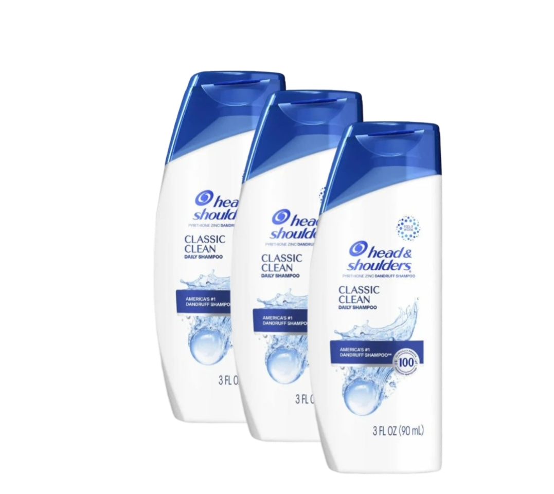 Head & Shoulders - Classic Clean Dandruff Shampoo - 3 Oz - 3 Pack