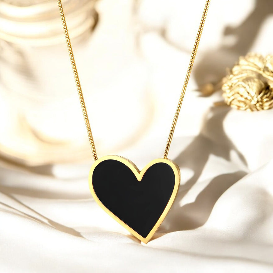 18K gold plated Stainless steel "Heart" necklace