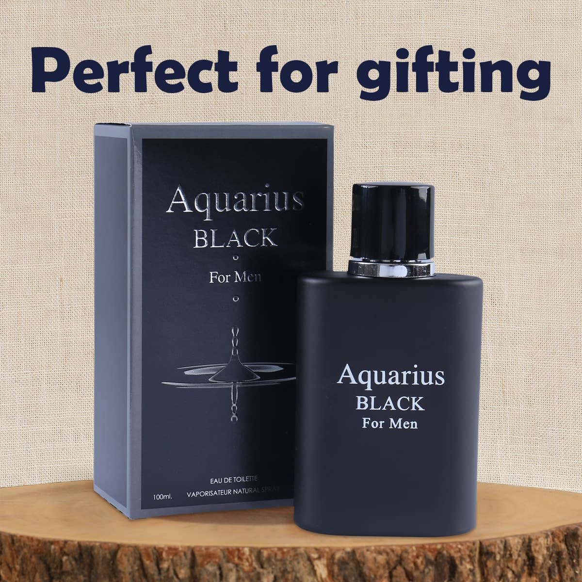 Aquarius Black Natural Spray Cologne For Men