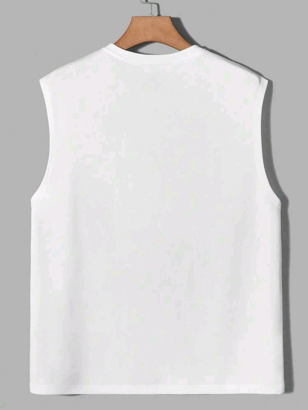 Men's Letter Embossed Tank Top