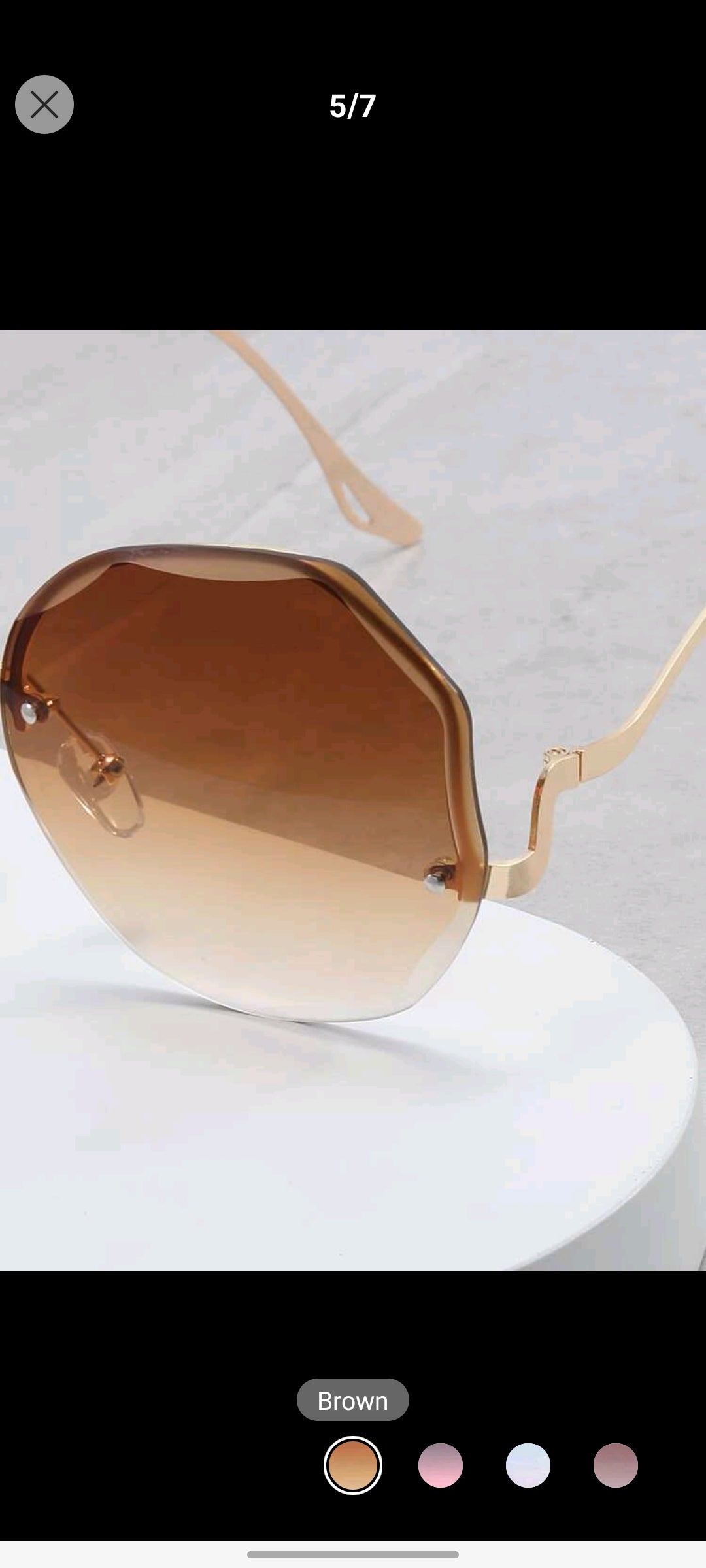 Rimless Sunglasses