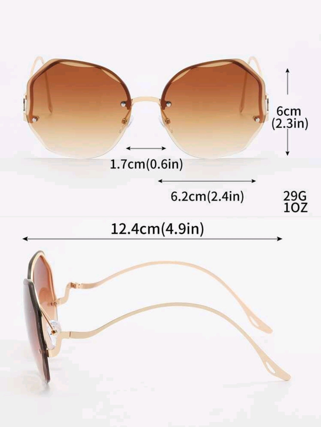 Rimless Sunglasses