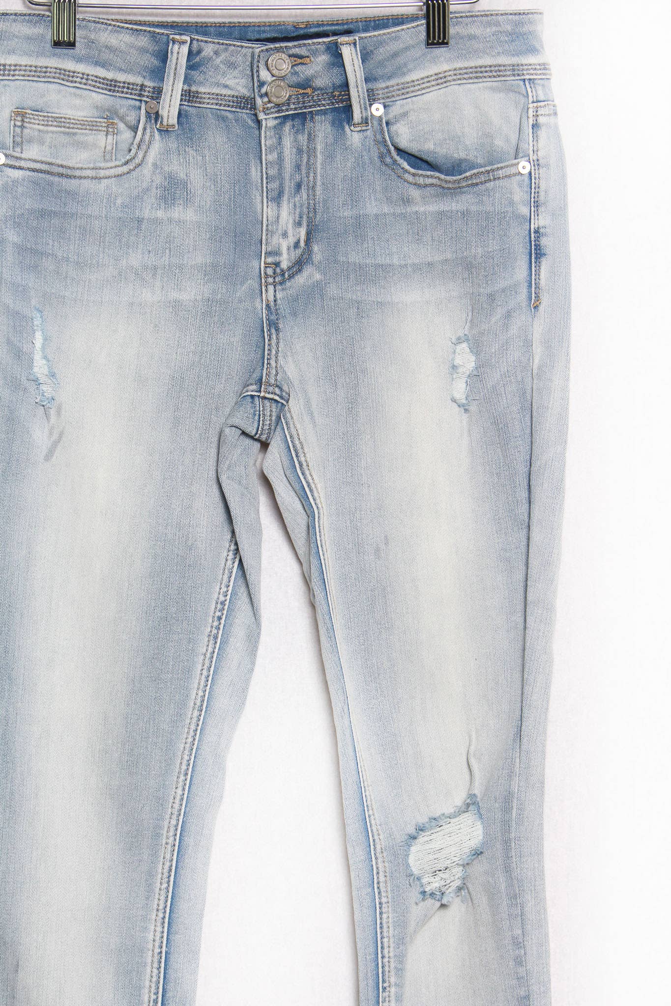 Women's High Waisted Distressed Skinny Jeans