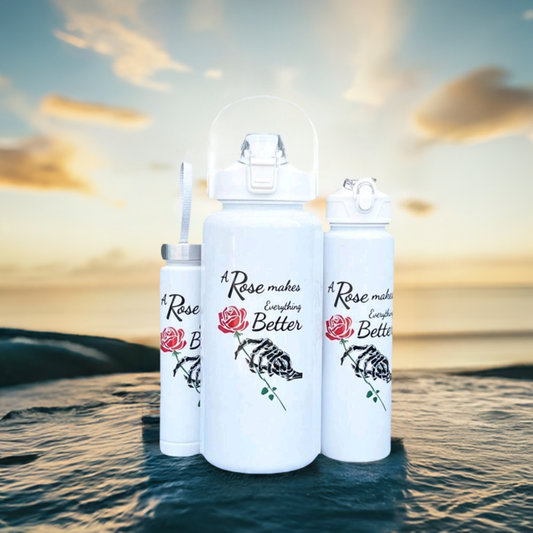 3 PCS Water Bottles, Office Water Bottles, BPA Free Leakproof Half Gallon 2L Water Jugs