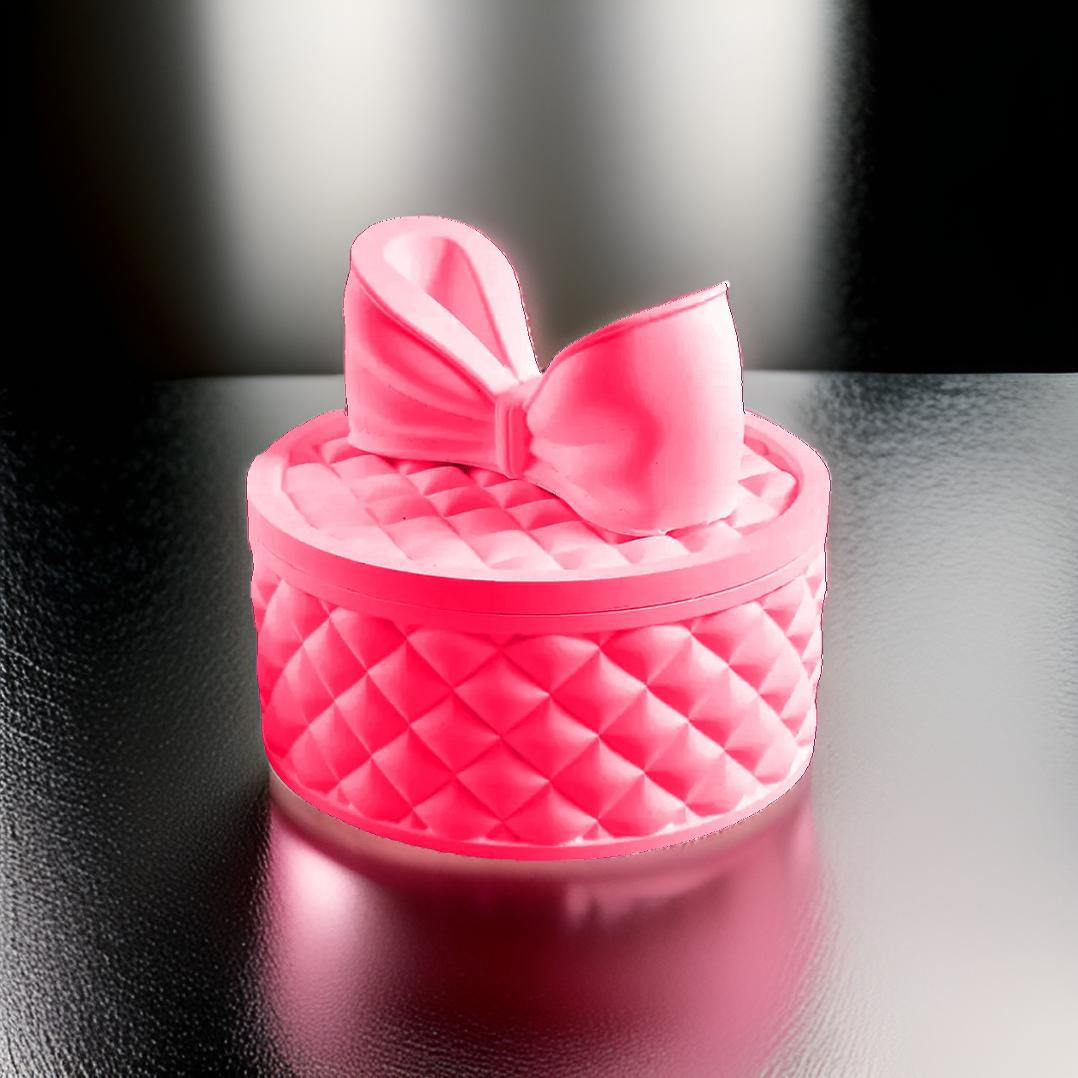 Leather Lattice Design Jewelry Candy Storage Gift Box Organiser