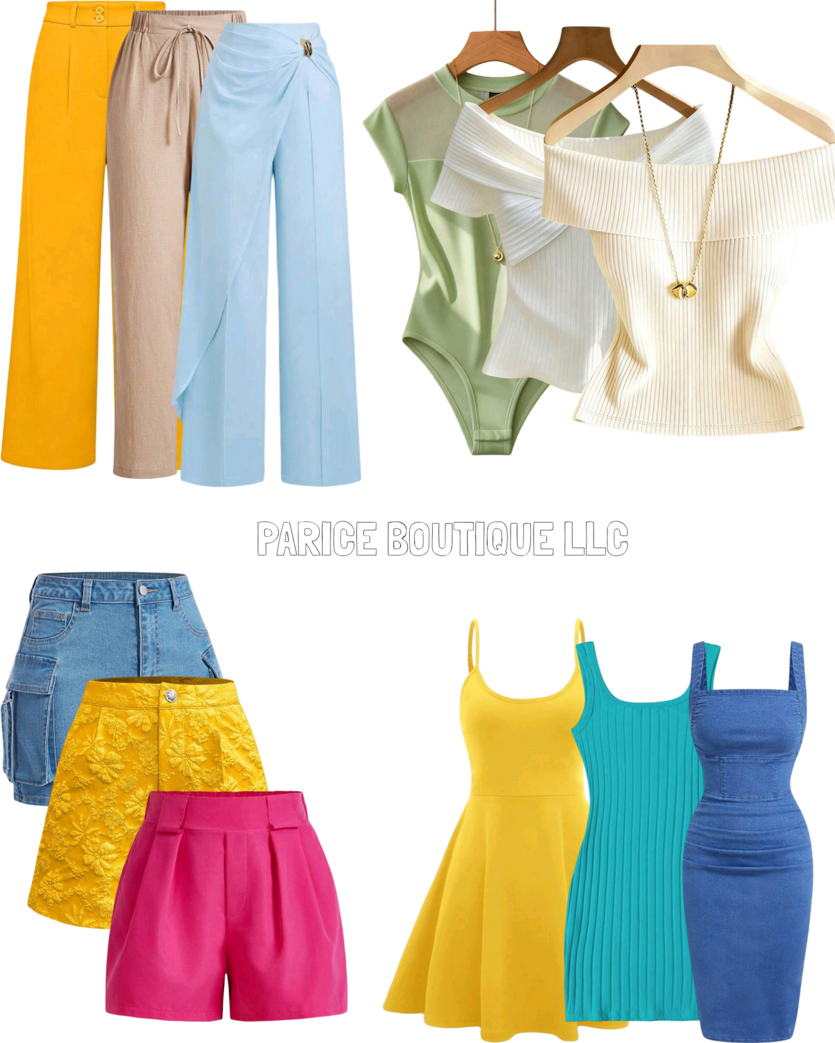 12 PC Women's Custom-Piece Assorted Garments Collection - Basic, Casual, Sleeveless Lady's Tops, Blouses & Shirts