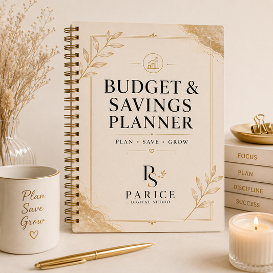 Budget & Savings Planner | Printable Financial Planner