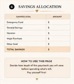 Paycheck Budget Planner | Money & Savings Guide
