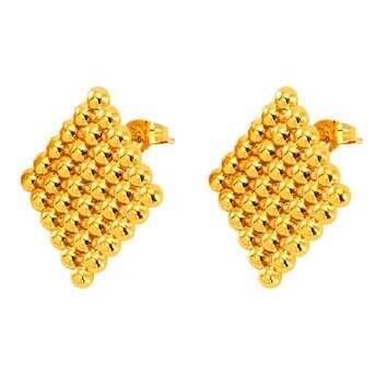 18K Gold Geometric Earrings