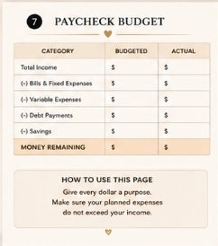 Paycheck Budget Planner | Money & Savings Guide