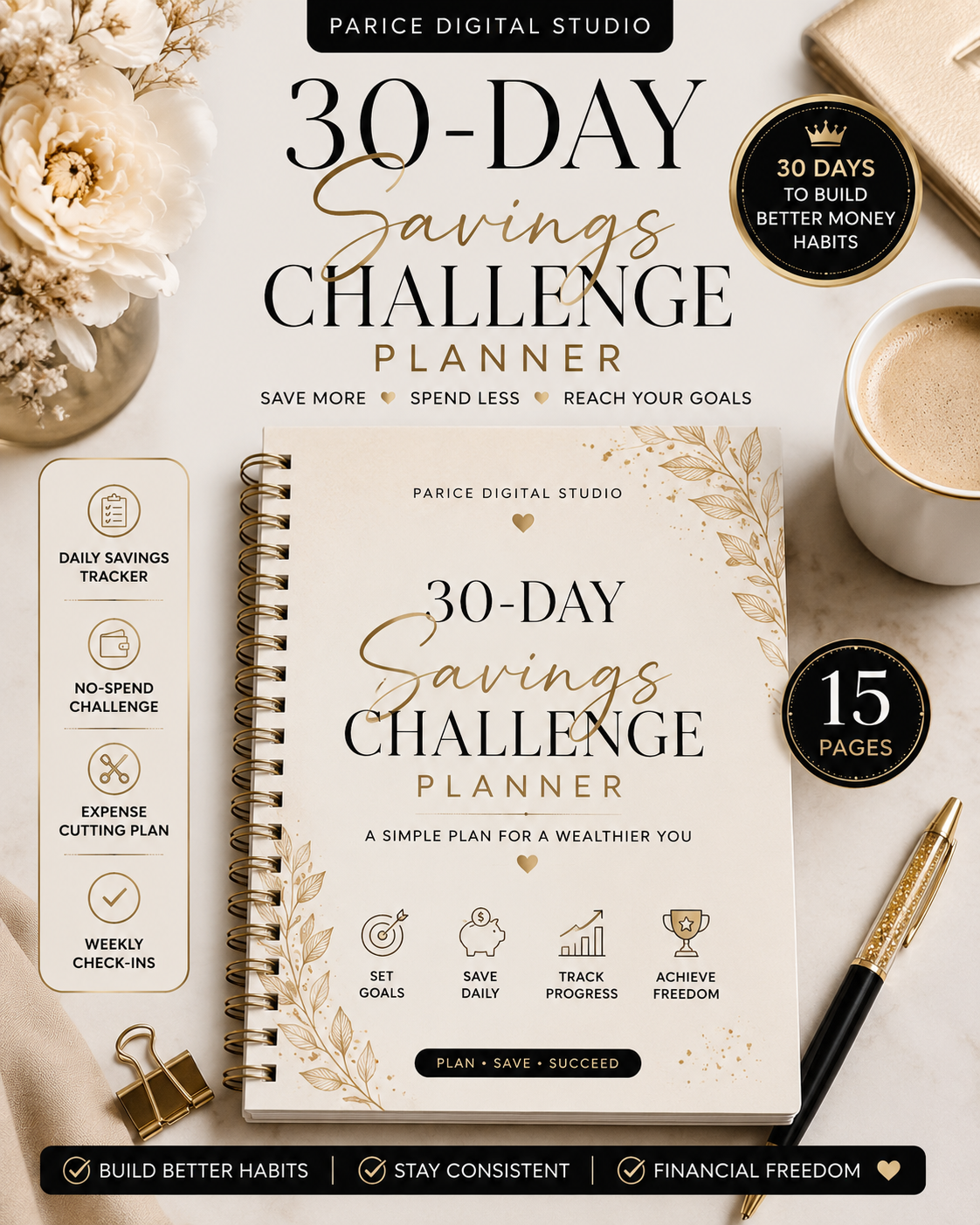 30-Day Savings Challenge | Money Saving Planner