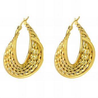 18K Gold Filled Hoop Earrings