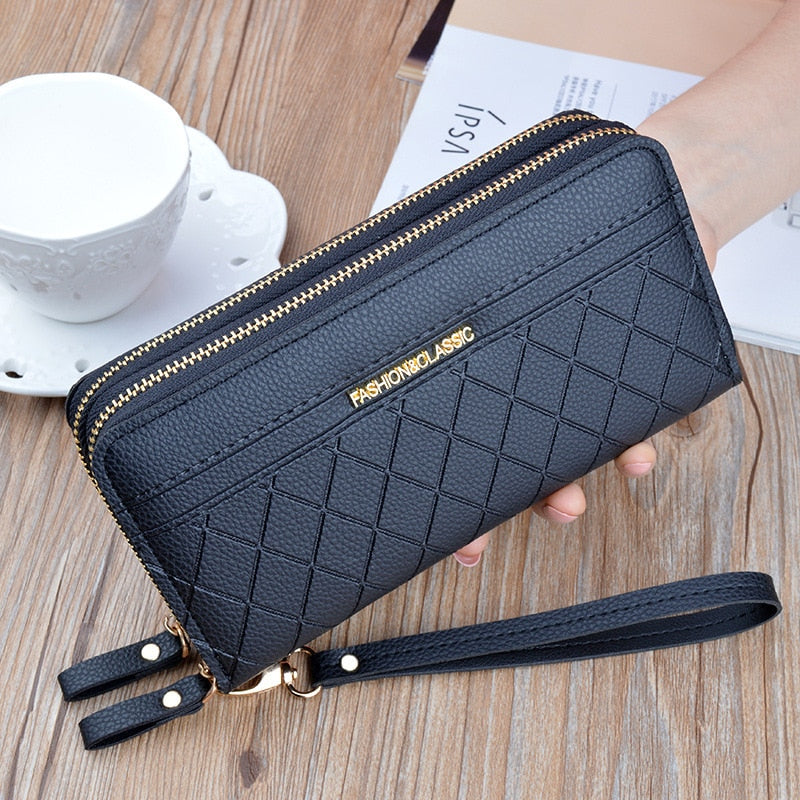 Long Wallet Female Purses Tassel Coin Purse Card Holder Wallets Pu Leather