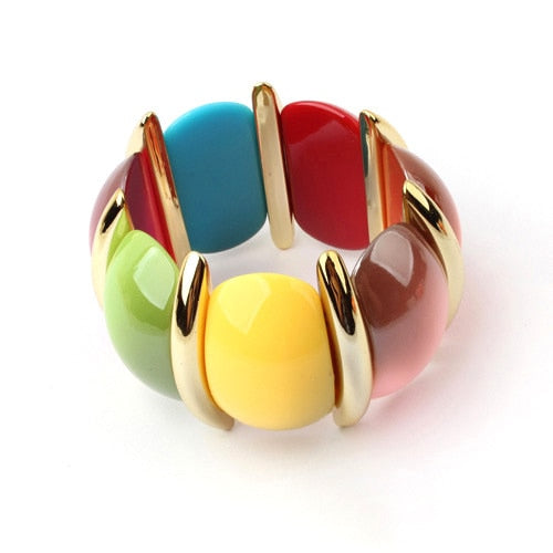 Bohemia Bubble Resin Bracelet For Women