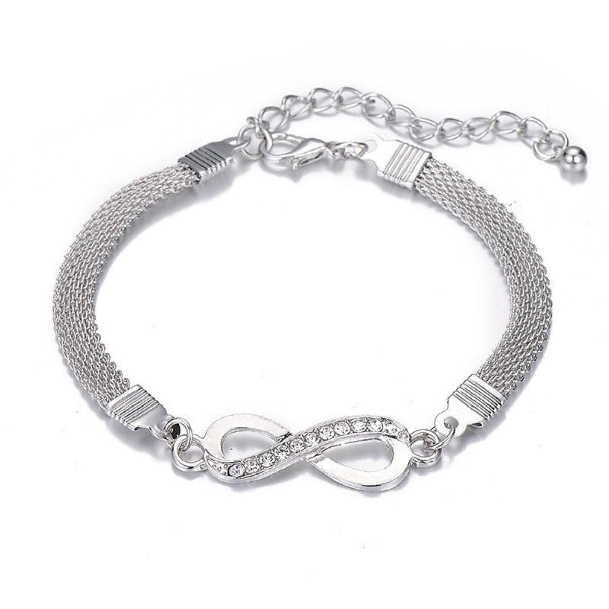 Rhinestone Infinity Bracelet Men&Women